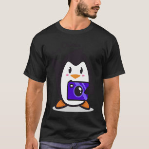penguin photographer cute T-Shirt