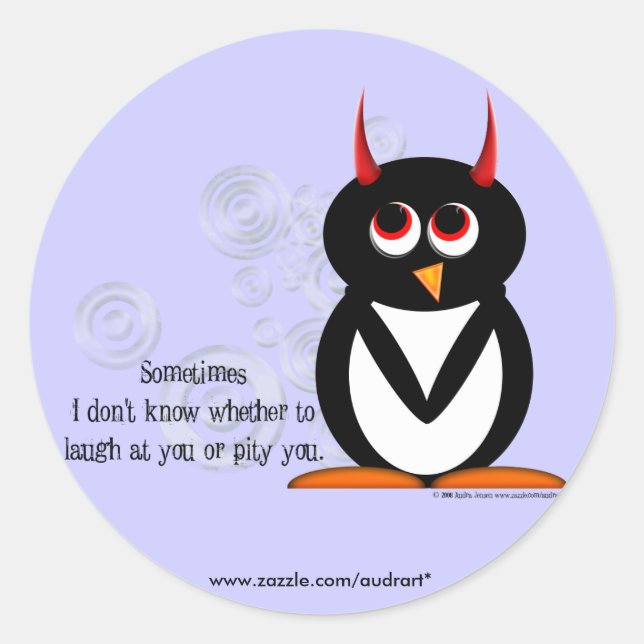Penguin Pity Party Stickers (Front)