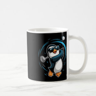 Penguin Playing Golf Sport Animal Cute Penguin Gol Coffee Mug