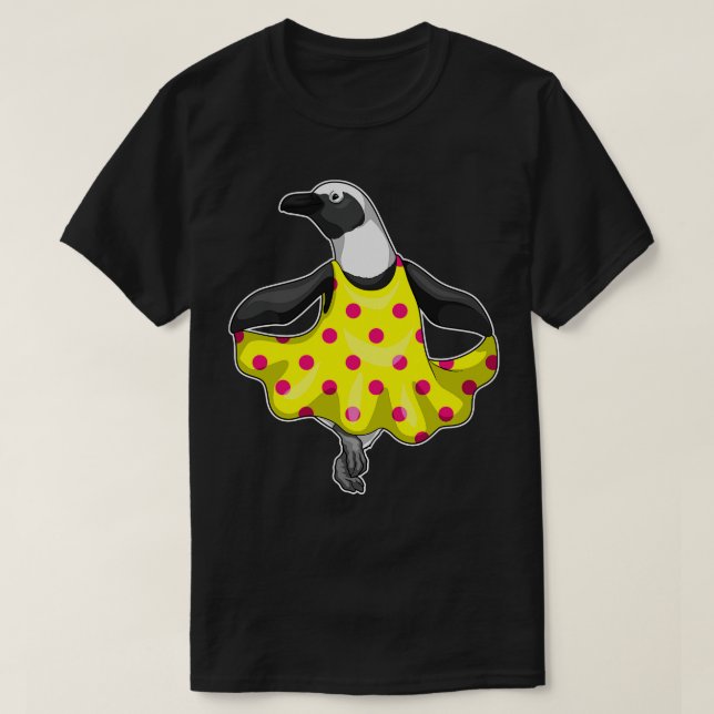 Penguin Polka Dots Dress T-Shirt (Design Front)