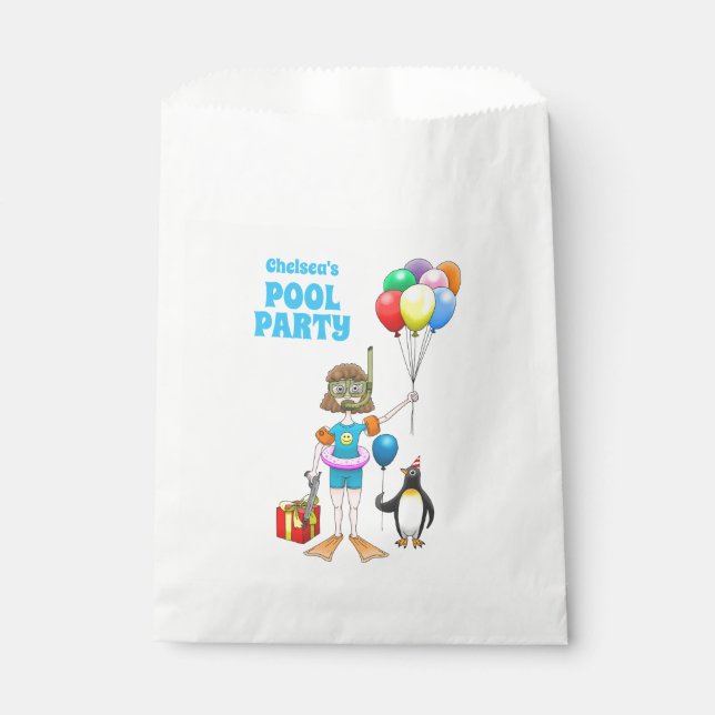 Penguin Pool Party Favour Bag (Front)