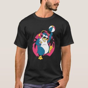 Penguin Pool Party Inflatable Sphere Water Ball T-Shirt