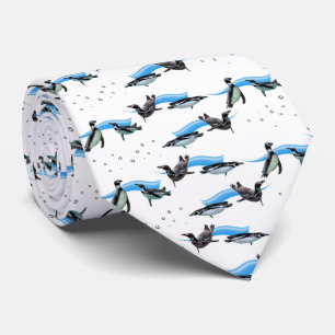 Penguin Pool Party Tie Double Sided(choose colour)