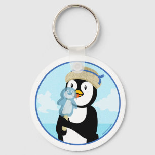 Penguin Popsicle Key Ring