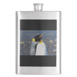 Penguin Portrait Hip Flask