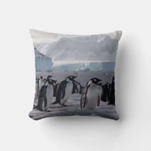 Penguin Procession - Antarctic Wildlife  Cushion