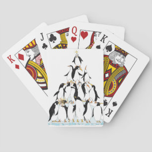 Penguin Pyramid Funny Cartoon Playing Cards