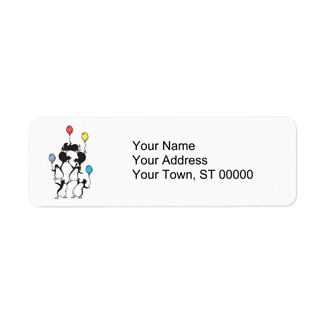 penguin pyramid return address label (Front)