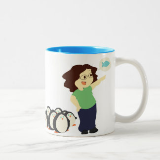 Penguin Queen Two-Tone Coffee Mug
