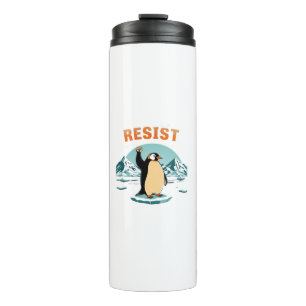 Penguin Resist muckup Graphic Vintage Arctic Thermal Tumbler