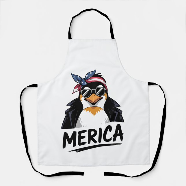 Penguin Resist Penguins Protest Against  Apron (Front)