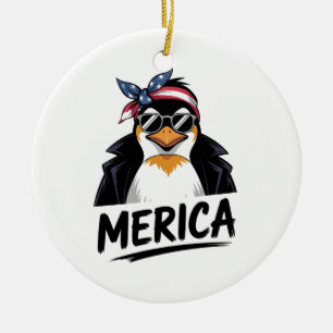 Penguin Resist Penguins Protest Against Ceramic Ornament