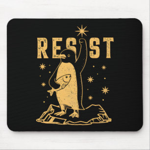 Penguin Resist Penguins Protest Against Tariffs An Mouse Pad