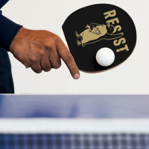 Penguin Resist Penguins Protest Against Tariffs Ping Pong Paddle