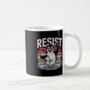 Penguin Resist Tariffs Penguins Men Women Anti Tru Coffee Mug