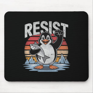Penguin Resist Tariffs Penguins Men Women Anti Tru Mouse Pad