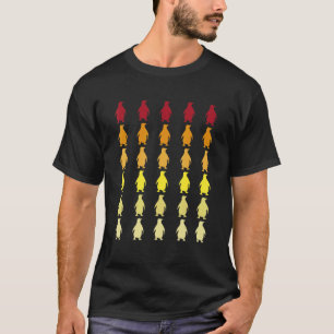 Penguin Retro Animal Pattern T-Shirt