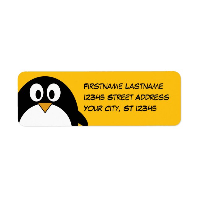 Penguin Return Address Label (Front)