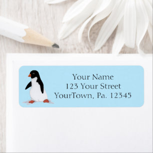 Penguin  return address label