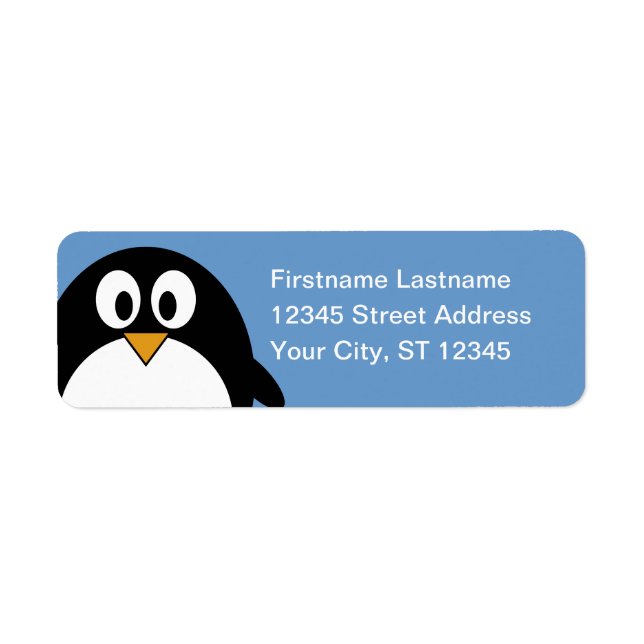 Penguin Return Address Return Address Label (Front)
