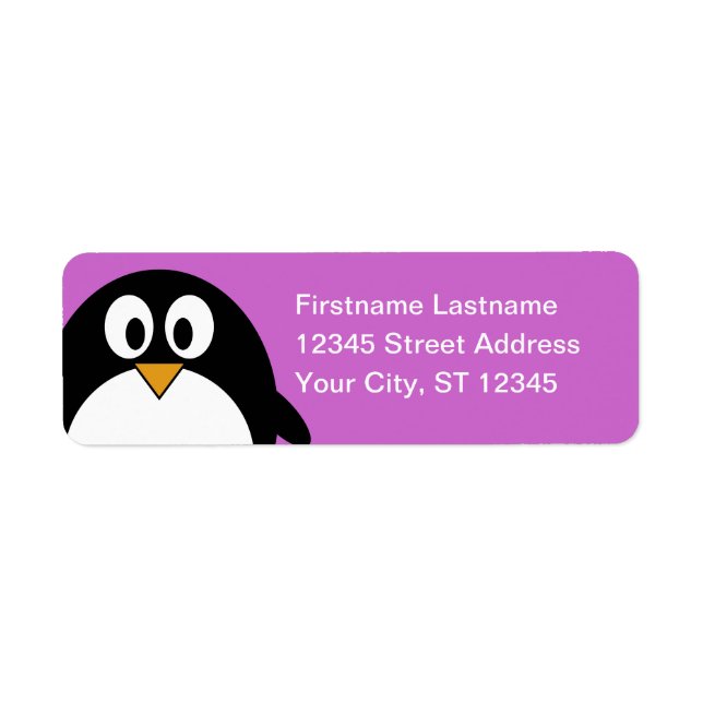 Penguin Return Address Return Address Label (Front)