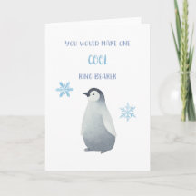 Penguin Ring Bearer Proposal Card