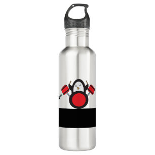Penguin Rock Band Cute 710 Ml Water Bottle