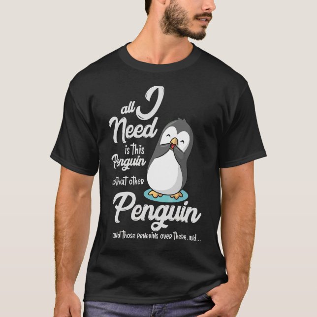 Penguin Ropa Hombre Party Decorations Kids Pinguin T-Shirt (Front)