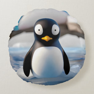 Penguin Round Cushion