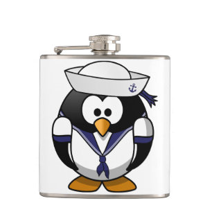 Penguin Sailor Flask
