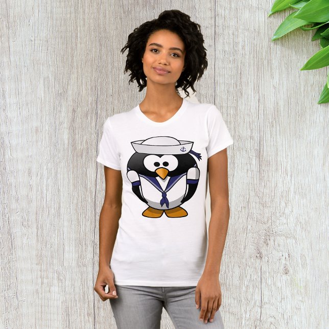 Penguin Sailor Womens T-Shirt (Creator Uploaded)