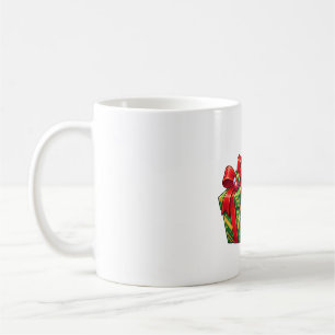 Penguin Santa with Gift Coffee Mug