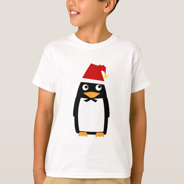 Penguin_santaHat T-Shirt (Front)