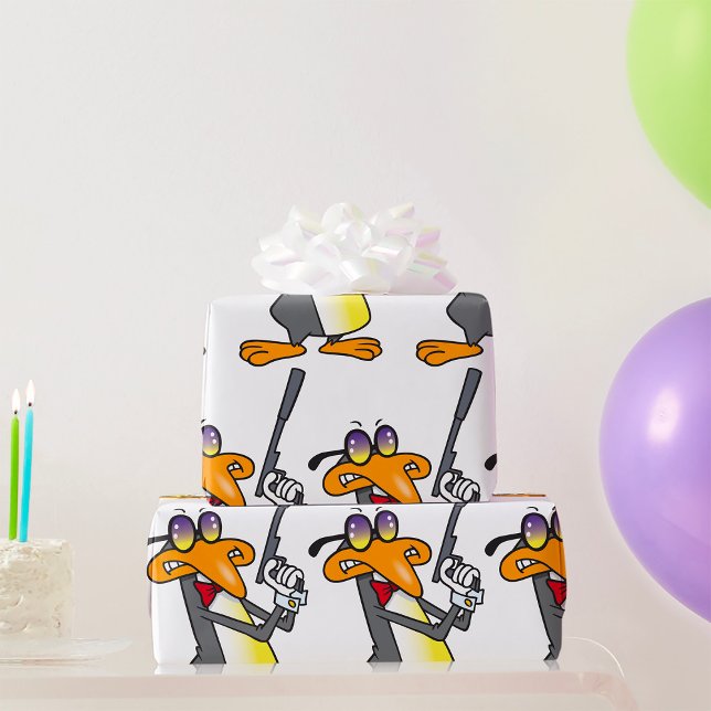 Penguin Secret Agent Wrapping Paper (Creator Uploaded)