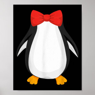 Penguin Shirt Adult Kids Men Women Penguin Costume Poster