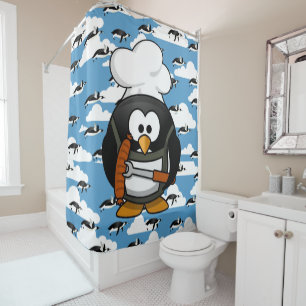 Penguin  Shower Curtain