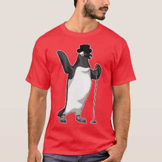 Penguin Singer Microphone Music T-Shirt