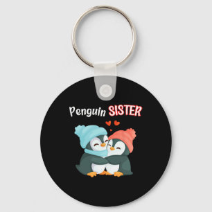 Penguin Sister - Sibling's Funny &amp; Cute Daught Key Ring