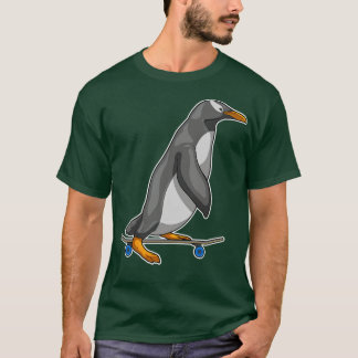 Penguin Skater Skateboard T-Shirt