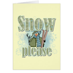 Penguin Ski Snow Please T-shirts and Gifts