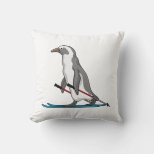 Penguin Skier Ski Cushion