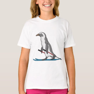 Penguin Skier Ski T-Shirt