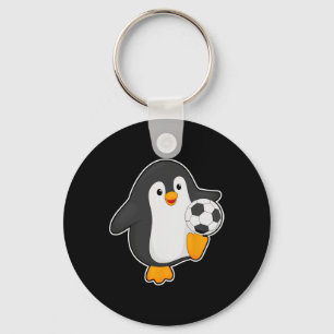 Penguin Soccer Player Soccer Sports  Key Ring