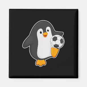 Penguin Soccer Player Soccer Sports  Magnet
