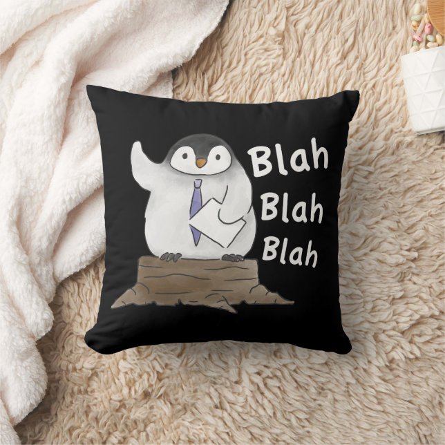 Penguin Speech  Cushion (Blanket)