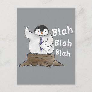 Penguin Speech Postcard