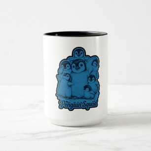 Penguin Squad – Cute Penguins Blue Vintage Mug
