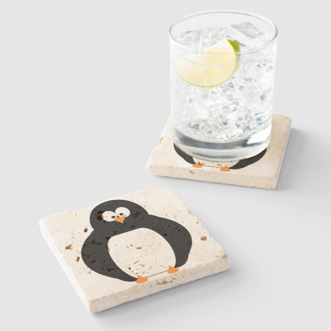 Penguin Stone Coaster (Side)