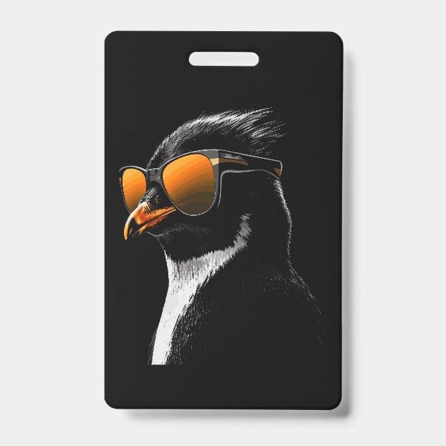 Penguin Sunglasses ID Badge (Front)