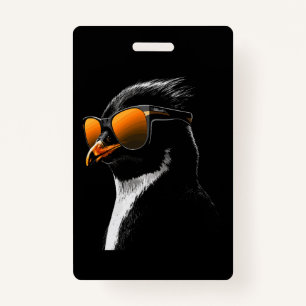 Penguin Sunglasses ID Badge